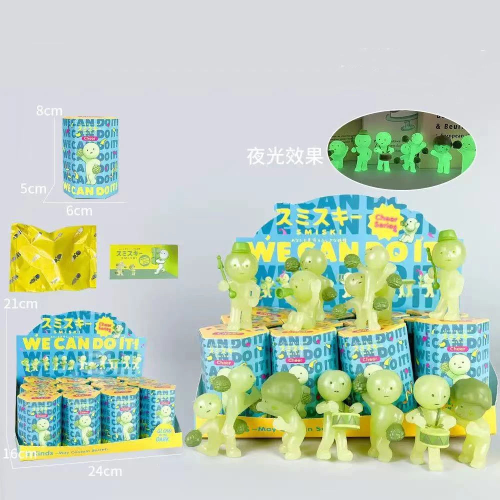 Noctilucent  Blind Box Brick Moving Bedroom Fitness Trend Toy Collectibles Blind Box Figure Doll Model Decoration Gifts