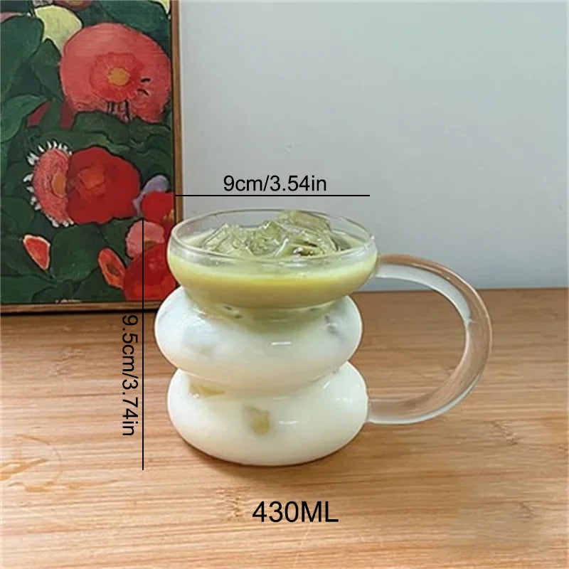 Creative Glass Cup Transparent Heat-resistant Tumbler Juice Milk Coffee Mug Home Water Glasses Beer Cocktail Glasses Drinkware