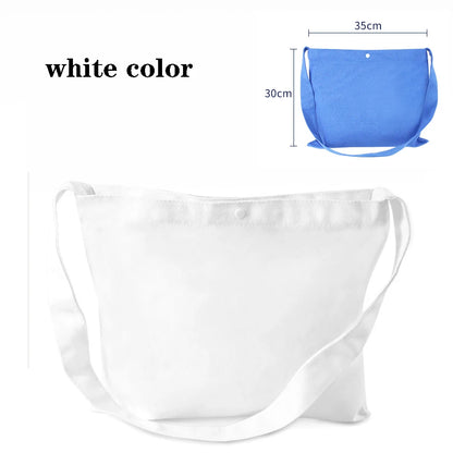 Canvas Cotton bag grocery handbag Foldable Fabric tote bag portable Storage organizer Shopping bag for woman Cloth organizer bag