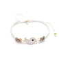 Couple Bracelets Rings Yin Yang Tai Chi Alloy Pendant Adjustable Braid Chain Necklace Matching Lover Bracelet Necklace Earring