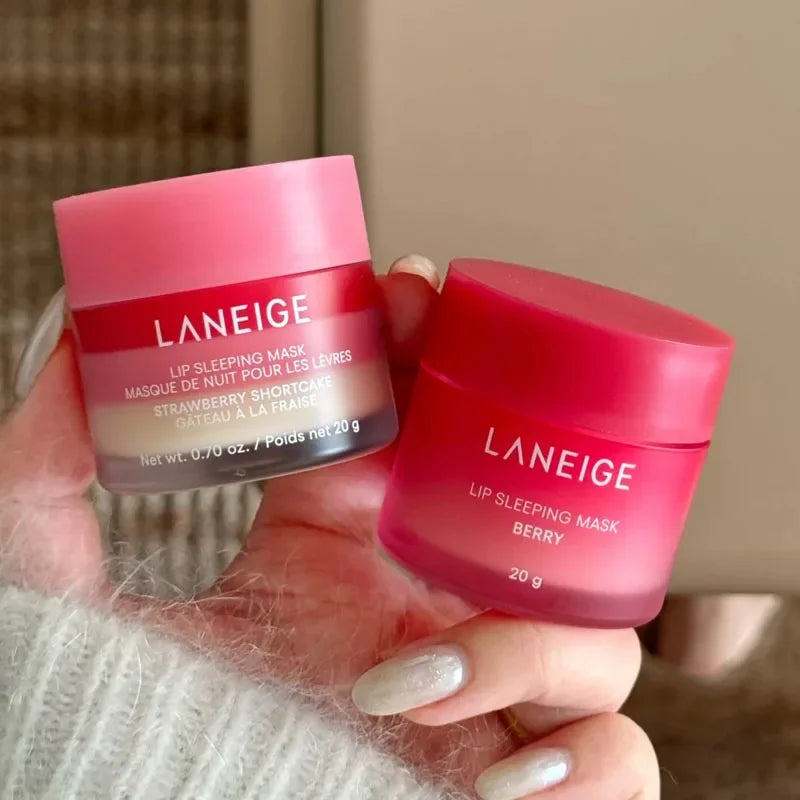 Laneige Gummy Bear Vanilla Strawberry Lip Mask Plumping Gloss Lip Gloss Lip Oil Moisturizing Balm Exfoliating Daily Care Balm