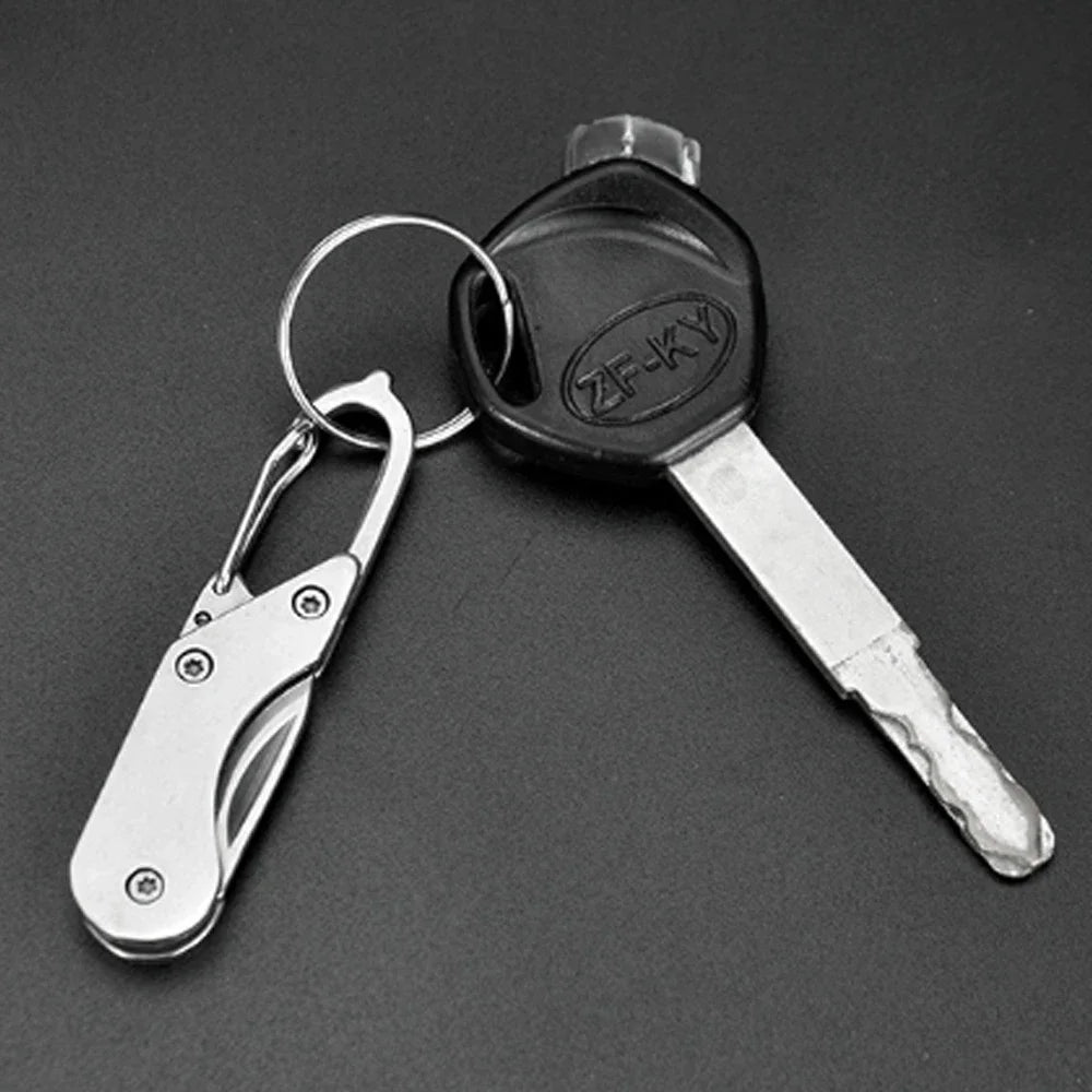 Mini High Hardness All Steel Portable Folding Knife Outdoor Camping Knives Fishing Knife Keychain Unboxing Knives