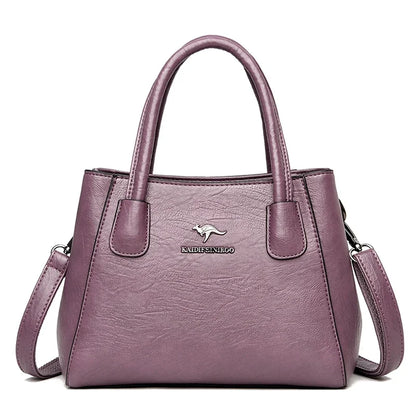 2 Pockets Solid Color Bucket Bag Leather Shoulder Bag for Women 2024 Luxury Handbags Women Bag Designer Elegant Lady Hand Bag
