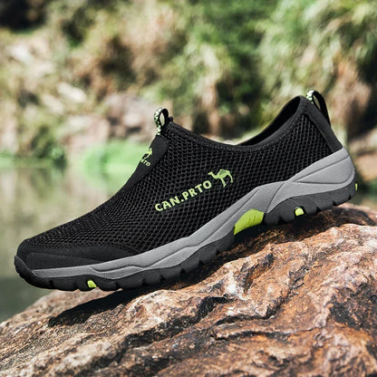 Fashion Men Casual Shoes Breathable Man Loafers Outdoor Slip-on Flats Walking Hiking Sneakers Summer Comfortable Water Shoes