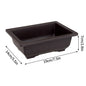 Rectangular Square Flowerpots Imitation Purple Clay Succulent Plants Pots Oval Pots Outdoor Garden Landscape Bonsai Pot Trays