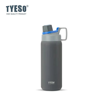 Tyeso 600ML Water Bottle With Eye Sticker Insulated Leak-Proof Fitness Flask Vacuum Flasks for Sport for Outdoor Workouts Travel