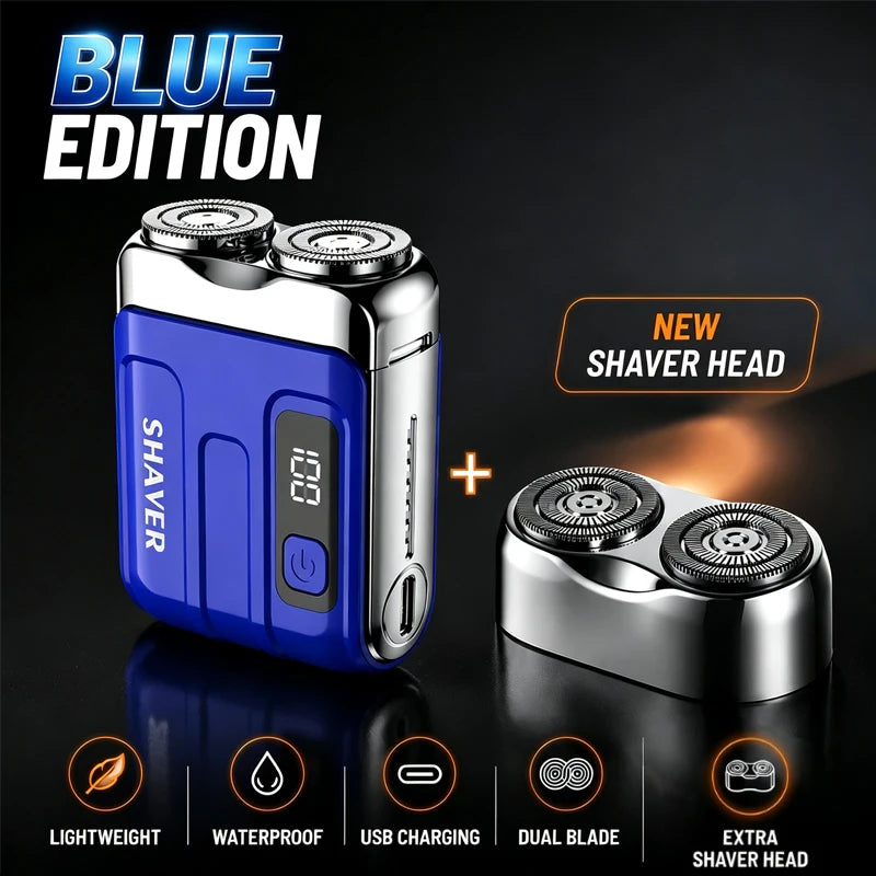Electric Shaver Waterproof men,mini portable electric shaver accessories,rechargeable heads replacement