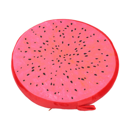 Cartoon Fruits Print Round Bar Chair Cushion Cover Anti-Slip Seat Cushion Slipcover Soft Stool Cushion Covers For Living Dining