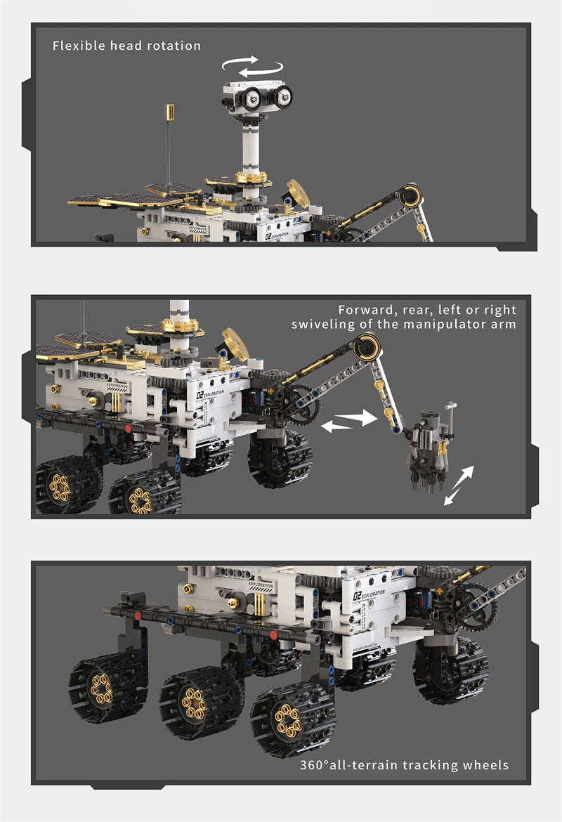Multi-Axis mechanical Arm Programmable Building Blocks 5 in 1 robot Remote Control toys Interactive STEM Learning children gift