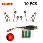 10PCS 0.8mm Pin RGB LED For LEGO Building Blocks USB Lamp DIY Street Light City Electric Decorate 1X1 Brick Compatible All Brand