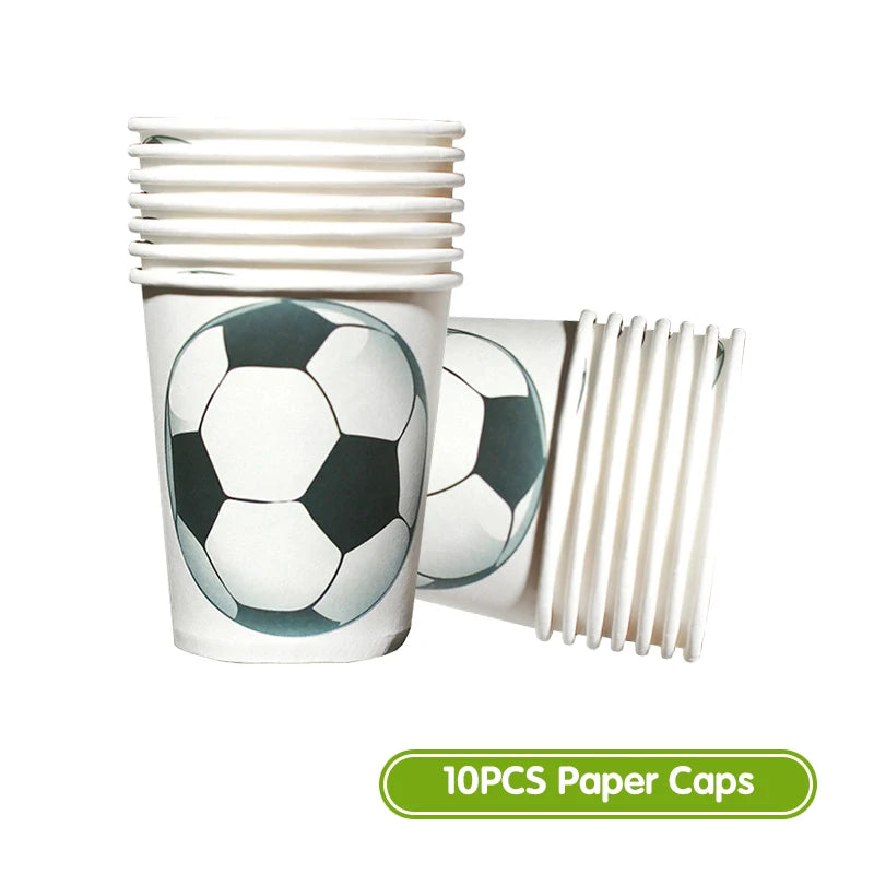 Football Birthday Decoration Party Supplies Tableware Balloons Set Candy Gift Boxes Football Birthday Gifts Kids Birthday Favors