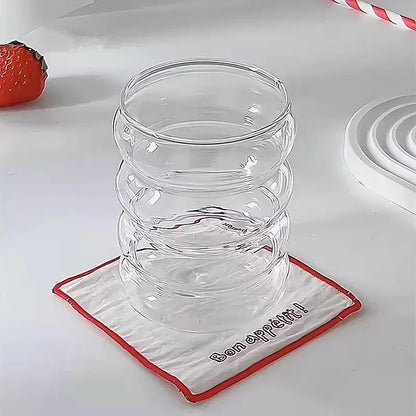 Creative Glass Cup Transparent Heat-resistant Tumbler Juice Milk Coffee Mug Home Water Glasses Beer Cocktail Glasses Drinkware