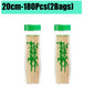 90-1350Pcs Bamboo Wooden BBQ Skewers Sticks Disposable 15/20/25/30cm for Grilling, Fruit, Kabob,BBQ, Barbecue, Camping, Outdoor