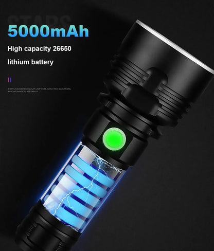 Tactical Torch High Power XHP70 LED Flashlight USB Rechargeable Lantern Waterproof Lamp Ultra Bright Lantern For Camping Outdoor