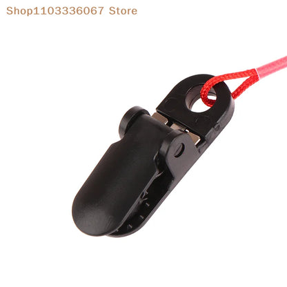 Hearing Aids Clip Holder Transparent 2 Rings Anti-Lost Lanyard Safety Behind The Ear Hearing Aids Accessory For Children Adult