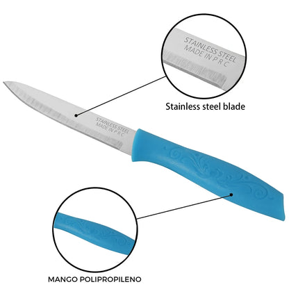 A Portable Fruit Knife Set Of 3 Knives, A Fine And Sharp Stainless Steel Kitchen Knife, A Daily Ladies' Kitchen Accessory Peeler