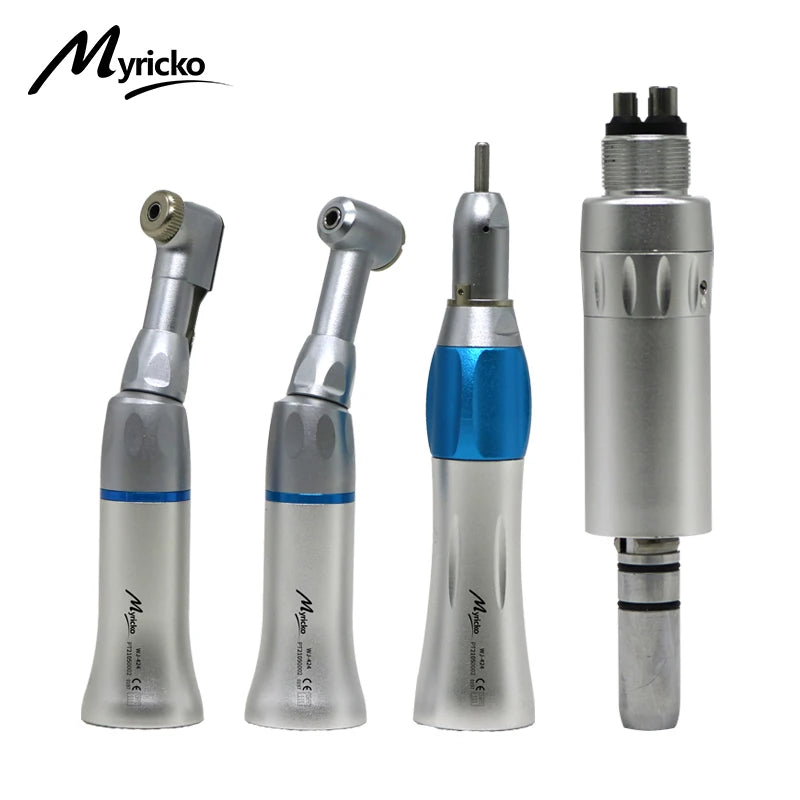 Myricko Dental contra angle straight low speed external rotation Handpiece Electric Micromotor polishing brush Air Turbine