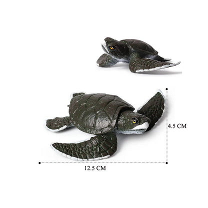 Simulation Chinese Softshell Leatherback Sea Turtle Snapping Turtles Tortoise Ocean Animal Model Education Toy Figures For Kids