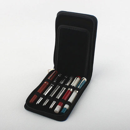 12 Slots Fountain Pen Case Pencil Case Pouch Bag PU Leather Case for JINHAO Pens