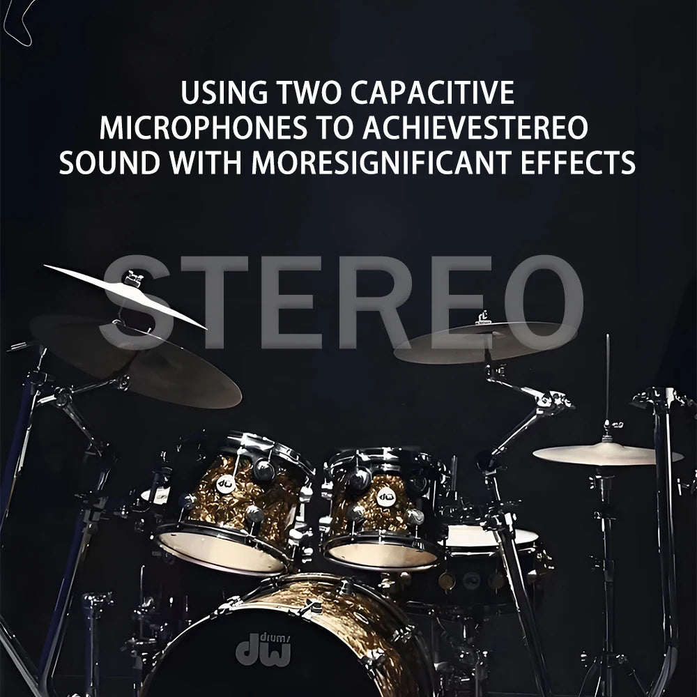 High-quality metal condenser microphone, durable and drop-resistant, suitable for live streaming, karaoke, and recording, univer