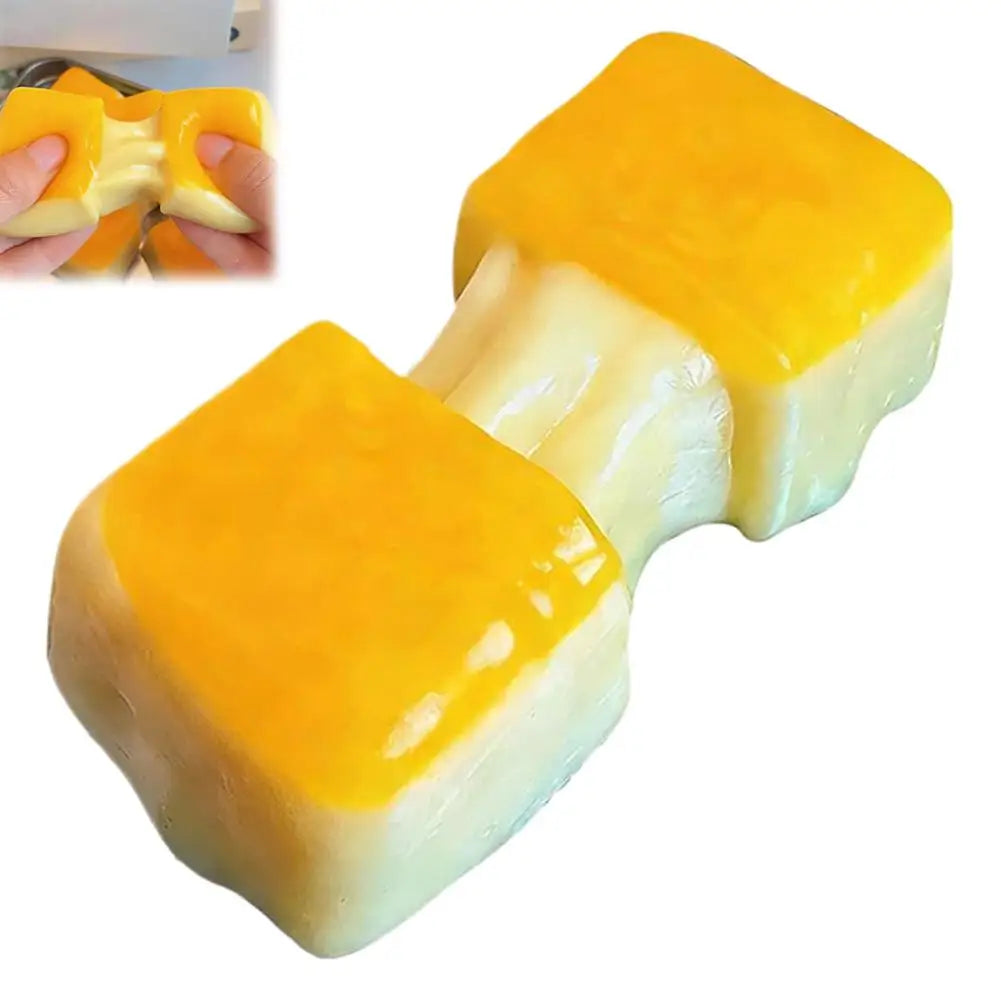 Squishy Rice Cake Stress Relief Toy Squeeze Fidget Toys for Kids Adults Realistic Soft Stretchy Sensory Gift Anti-stress