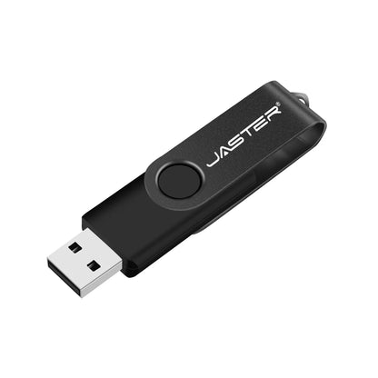 JASTER Obrotowy Pendrive USB 128GB Prezent Biznesowy Pamięć Flash 64GB Metalowy Pendrive 32GB Rzeczywista Pojemność Pendrive USB 16GB 8GB 4GB