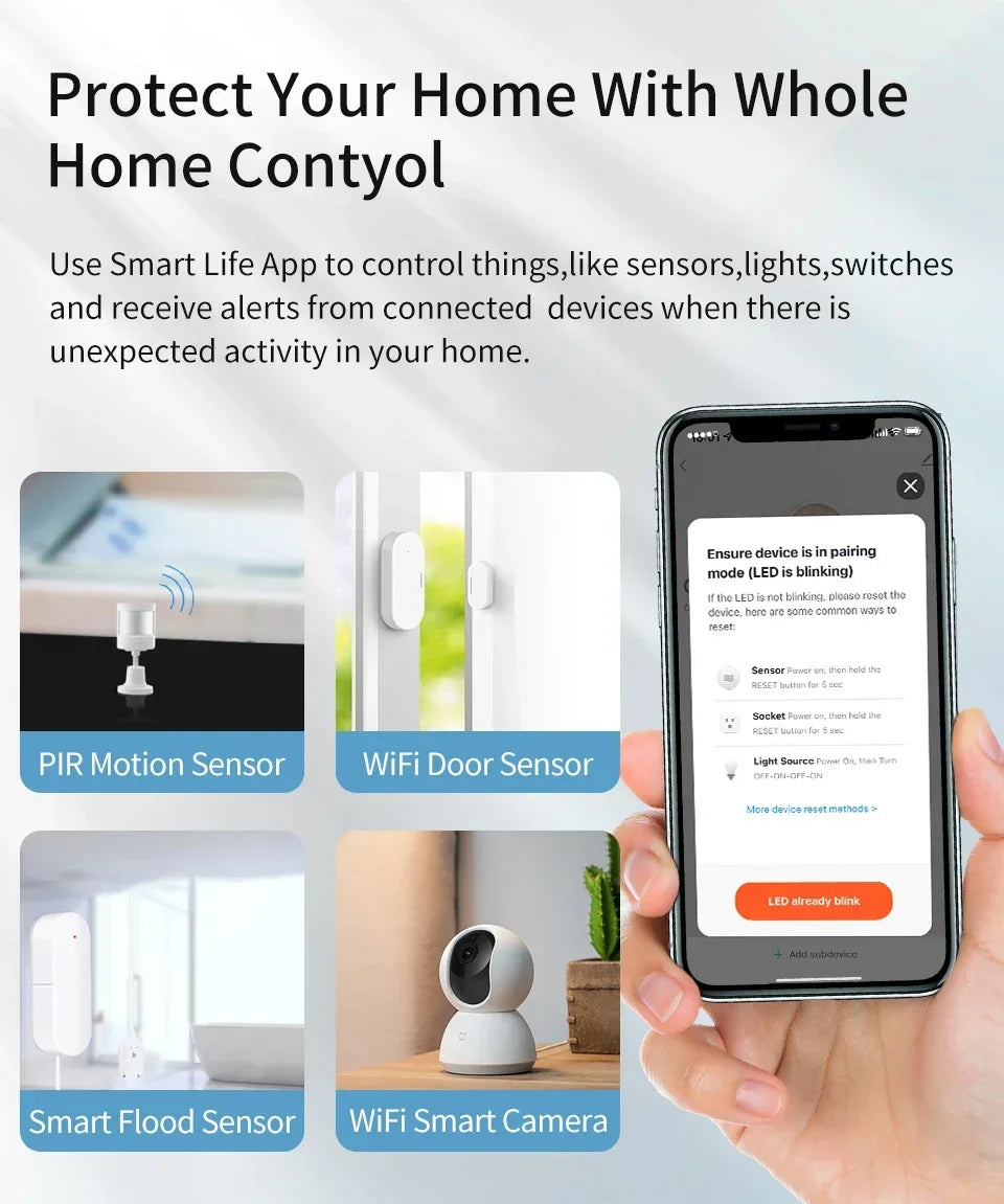 Tuya Smart Multi Mode ZigBee Gateway Wireless Smart Home WiFi Bluetooth Hub Bridge Smart Life APP Control Alexa Google Assistant