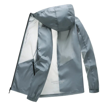 NEW 2025 Sunscreen Coats Men's Breathable Sports Waterproof Jacket Summer UV Protection Outdoor Fishing Skin Clothing