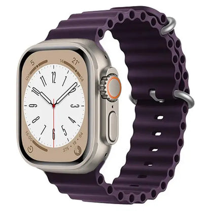 Ocean Strap for apple watch Band 44mm 40mm 45mm 41mm 49mm 46mm silicone correas bracelet iWatch series 7 5 6 3 se 8 Ultra 2 9 10