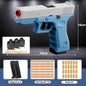 G17 Shell Throwing EVA Safety Soft Bullet Toy Gun with Blowback for Outdoor Continuous Firing Shooting Game Christmas Gift