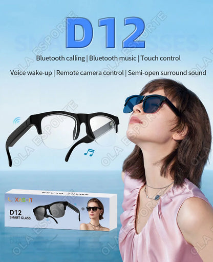 New Wireless Bluetooth Smart Sunglasses Touch Control Music Remote Camera Voice Call Built-in Voice Assistant Smart Glasses HT22
