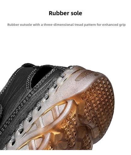 Large Size Summer New Men's Beach Sandals Outdoor Casual Leather Bag Head Wear-resistant Breathable Men's Shoes