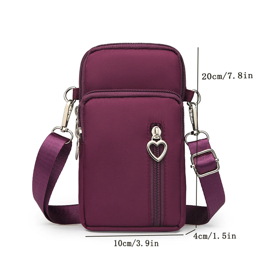 New Korean-style mobile phone bag, crossbody bag, mobile phone pouch, crossbody purse, vertical style small bag