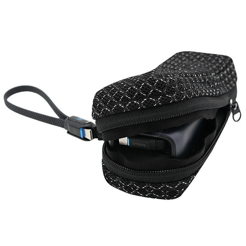 Portable Breathable Power Bank Bag for Anker A1695 & Zolo 165W, Outdoor Travel Ventilate Carrying Case