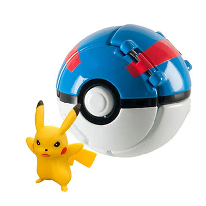 New Pokemon Pokeball Anime Action Figurse Pikachu Squirtle Pocket Monster Variant Pokémon Game Elf Ball Model Toys Gift