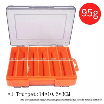 Luya Accessories Box U Size Wooden Shrimp Box Bait Box Storage Box VIB Minobo Climb Transparent