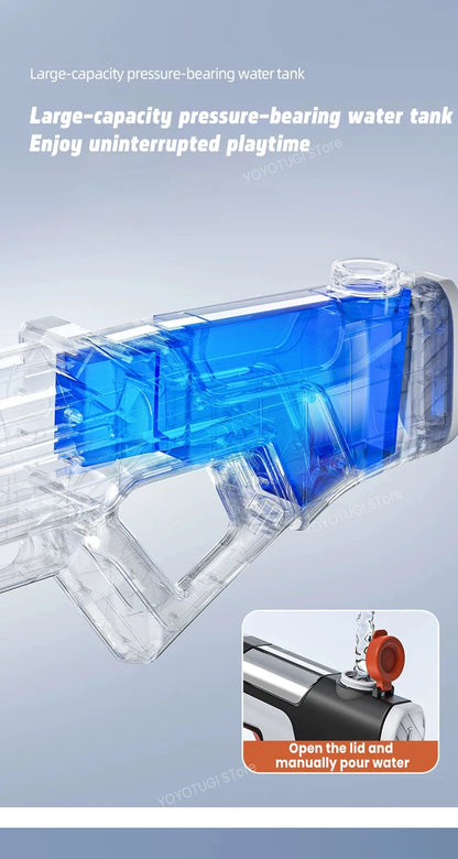 Pulse Glare Electric Water Gun Toy Automatic Water Suction Large Capacity High Pressure Powerful Adult Water Toy Gift