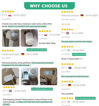 Tuya Zigbee Thermostatic Valve Radiator Zigbee Thermostat Smart Thermostatic Radiator Valve Head Temperature Controller Alexa