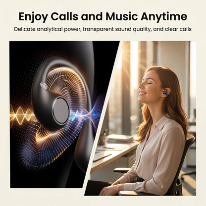 AI Camera Open Ear Headphones, 8MP POV Video, EIS Anti-Shake, AI Translation, Wireless Sports Earbuds for Running & Travel