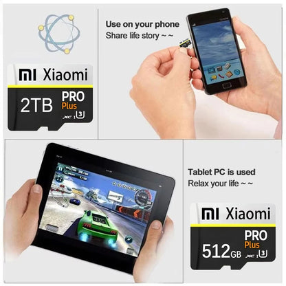 High Speed SD Card 128GB 256GB Original SD Flash Micro TF Card SD Tarjeta Ultra Memory Card 512GB For Xiaomi Electronic devices