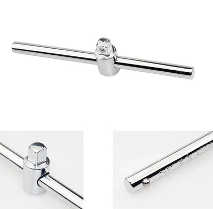 1/4" 3/8" 1/2" Drive Impact Socket Sliding Extension Bar 115-250mm T-handle Socket Breaker Bar for Ratchet Driver & Car Repair