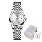 LIGE Elegant Ultrathin Nordic Simple Style Quartz Movement Women's Wristwatch Fashion Stainless Steel Bracelet Belt Woman Watch