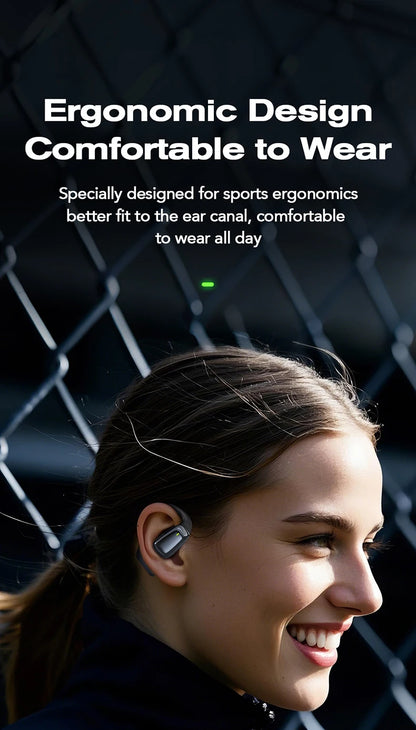 【Słuchawki douszne z tłumaczem AI】HTC NE25 Słuchawki Bluetooth z ekranem dotykowym LCD Sportowe bezprzewodowe słuchawki długie życie z mikrofonem HD