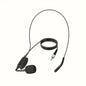 Headset microphone with noise-canceling earpiece, compatible with belt-pack transmitter, ideal for teaching and conferences.