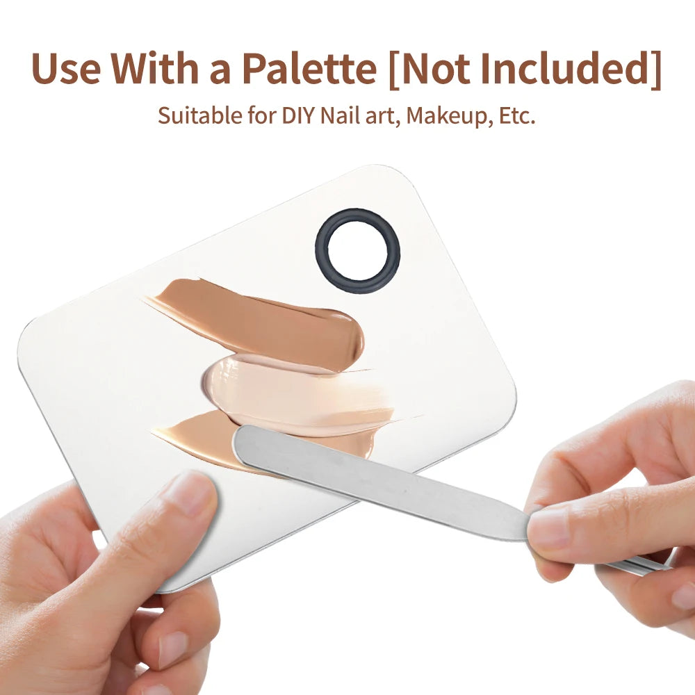 Stainless Steel Foundation Spatula Makeup Paints Foundation Cream Mixing Stick Cosmetics Tools Makeup Spatula Stainless Steel
