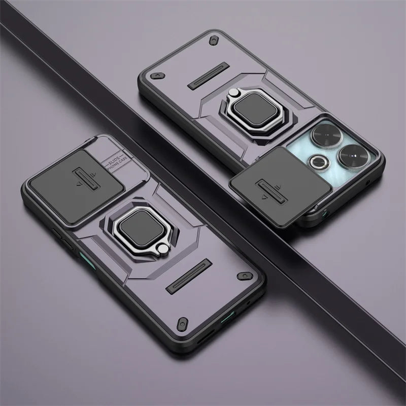 Armor Shockproof Case For Xiaomi Redmi 13 4G Redmi 13C 5G Protective Cover Ring Magnetic Holder Coque Fundas Capa