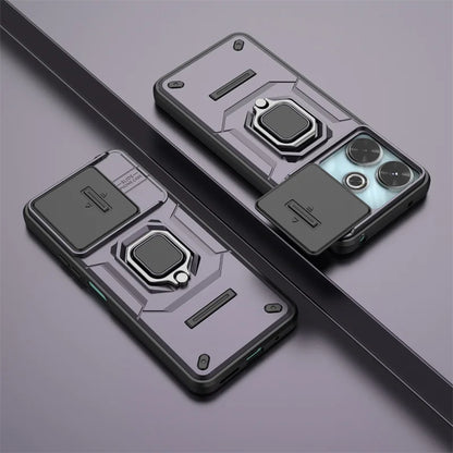 Armor Shockproof Case For Xiaomi Redmi 13 4G Redmi 13C 5G Protective Cover Ring Magnetic Holder Coque Fundas Capa