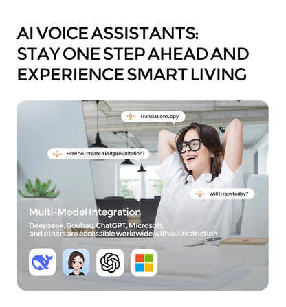 2026 New 4k Smart AI Glasses Video Record MINI Camera for ChatGPT Bluetooth Call Language Translation Music Sunglasses Men