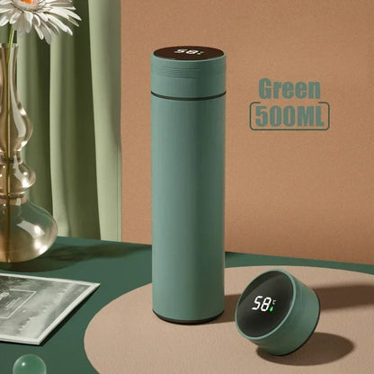 500ML Thermos Cup with Temperature Display, Stainless Steel Vacuum Insulated Mug, Outdoor Travel Cup, Father's Day Gift