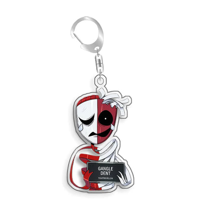 For The Amazing Digital Circus Ragatha Pomni Gangle Caine  Acrylic Selfmade Cute Cartoon Anime Keychain Pendant Toy Gifts 5cm